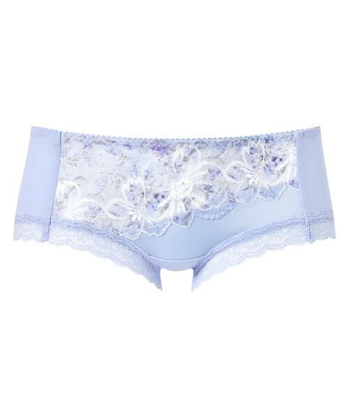Wacoal / ワコール ショーツ | リボンブラ™＜脇すっきり＞　ペア　レディスショーツ（ボーイレングス）（ＰＸＢ６２３）（BU）