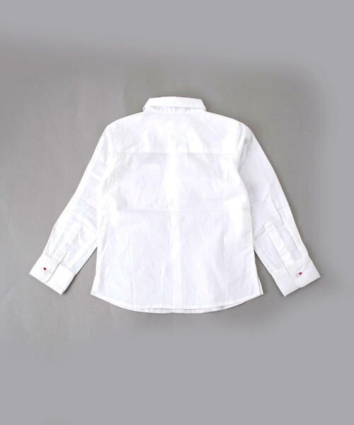 WASK / ワスク シャツ・ブラウス | 衿裏ユニオンジャックプリントブロードシャツ(100cm) | 詳細1