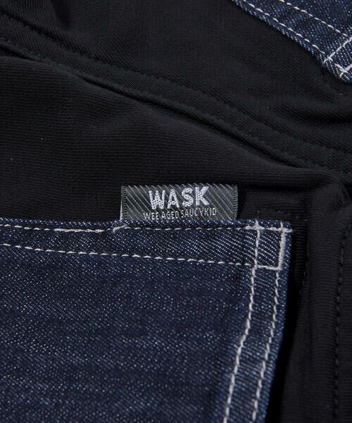 WASK / ワスク ショート・ハーフ・半端丈パンツ | 5.5分丈裏切替裏毛デニムパンツ(90cm~100cm) | 詳細6