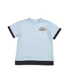 配色レイヤードビッグTシャツ(90cm~100cm)