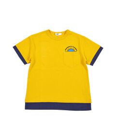 配色レイヤードビッグTシャツ(90cm~100cm)