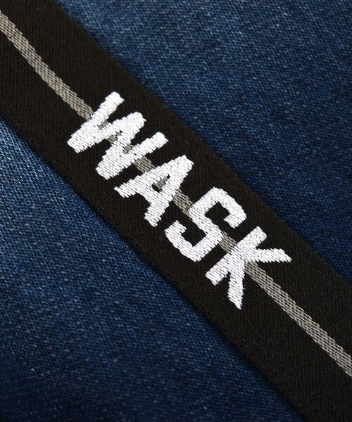 WASK / ワスク パーカー | デニム ニット サイド テープ ジッパー パーカー 色落ち加工  (90cm~100cm) | 詳細8