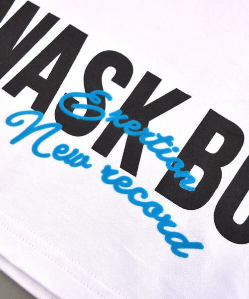 WASK / ワスク Tシャツ | 袖  切替 ライン ロゴ ビック Tシャツ (90cm~100cm) | 詳細5
