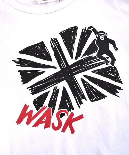 WASK / ワスク Tシャツ | ユニオンジャック  サル プリント 長袖 Tシャツ (90cm~100cm) | 詳細3