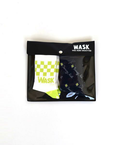 WASK / ワスク ソックス | ロゴ + 柄 2P ソックス(11cm~15cm) | 詳細7