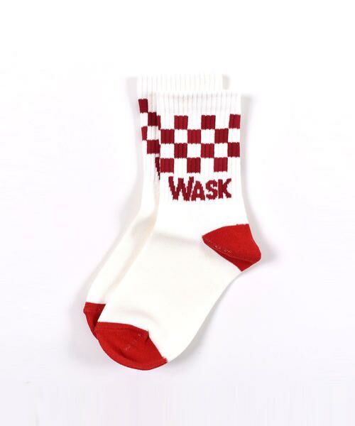 WASK / ワスク ソックス | ロゴ + 柄 2P ソックス(15cm~21cm) | 詳細1