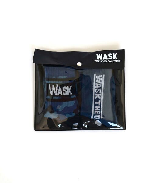 WASK / ワスク ソックス | 迷彩 柄 + ロゴ 2P ソックス(11cm~15cm) | 詳細3