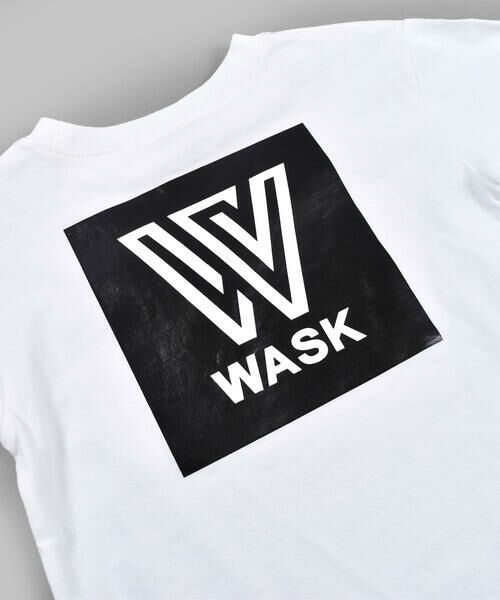 WASK / ワスク Tシャツ | BOXロゴ ワイド 長袖 Tシャツ (100~160cm) | 詳細8