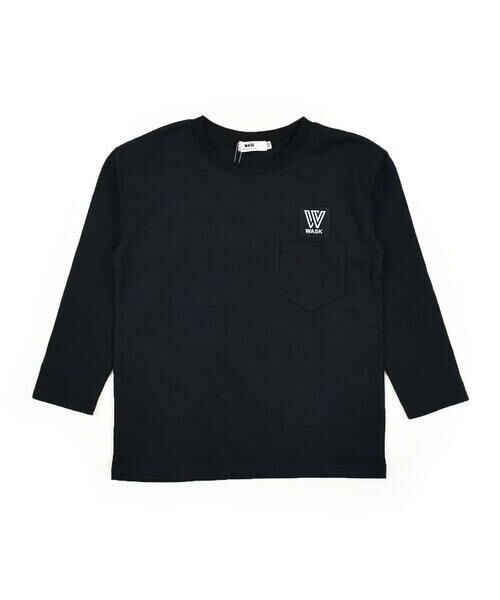 WASK / ワスク Tシャツ | BOXロゴ ワイド 長袖 Tシャツ (100~160cm) | 詳細10