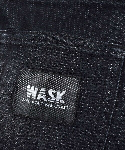 WASK / ワスク ショート・ハーフ・半端丈パンツ | 6分丈 ロゴプリント デニム パンツ (100~160cm) | 詳細8