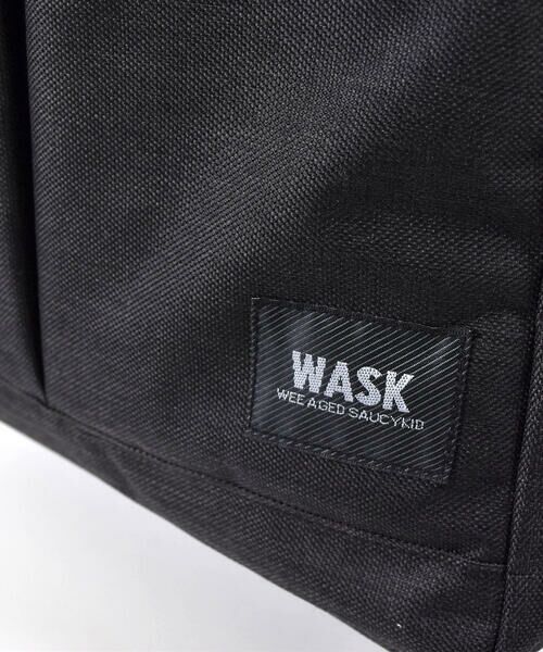WASK / ワスク バッグ | ファスナー スクエア リュック (M~L) | 詳細9