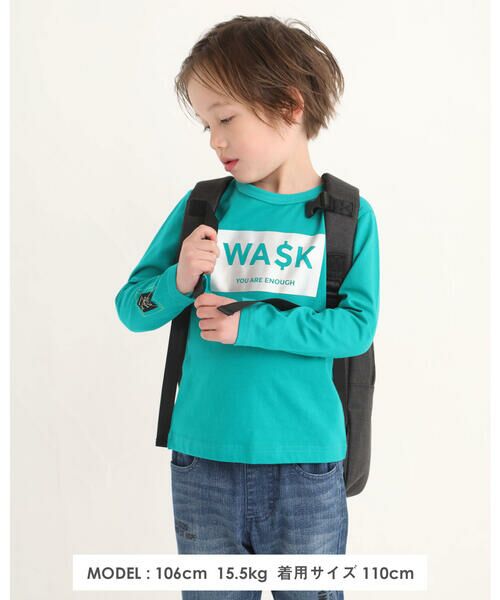 WASK / ワスク Tシャツ | ハクプリント 長袖 Tシャツ (100~160cm) | 詳細10