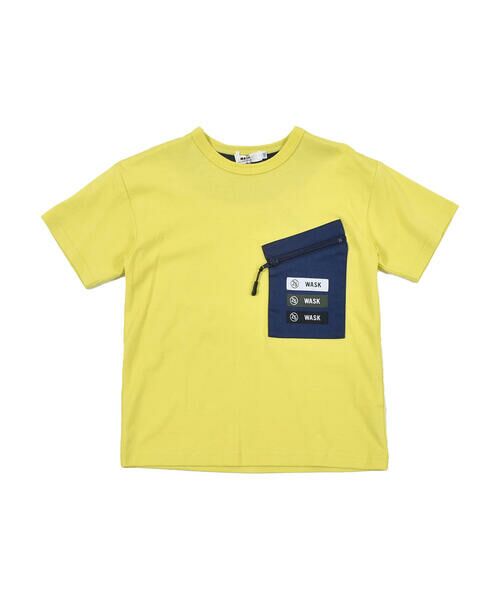 WASK / ワスク Tシャツ | ファスナー ポケット ワイド  半袖 Tシャツ(100~160cm) | 詳細3