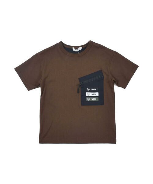 WASK / ワスク Tシャツ | ファスナー ポケット ワイド  半袖 Tシャツ(100~160cm) | 詳細10