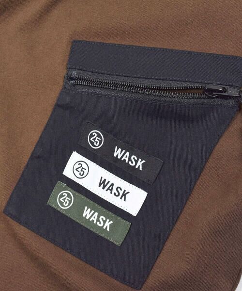 WASK / ワスク Tシャツ | ファスナー ポケット ワイド  半袖 Tシャツ(100~160cm) | 詳細13
