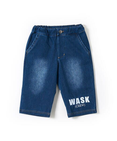 WASK / ワスク ショート・ハーフ・半端丈パンツ | 5.5分丈 デニムニット パンツ (100~160cm) | 詳細12