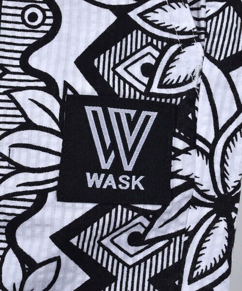 WASK / ワスク ショート・ハーフ・半端丈パンツ | 6分丈 ボタニカル柄 リップル パンツ (100~160cm) | 詳細17