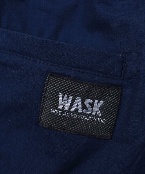 WASK / ワスク ショート・ハーフ・半端丈パンツ | 5.5分丈 切り替え シーチング カーゴパンツ (100~160cm) | 詳細3