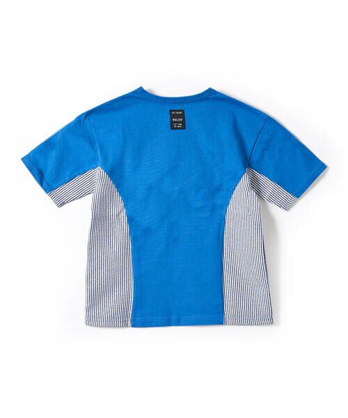 WASK / ワスク Tシャツ | サイド 切替 ビッグ 半袖 Tシャツ (100~160cm) | 詳細4