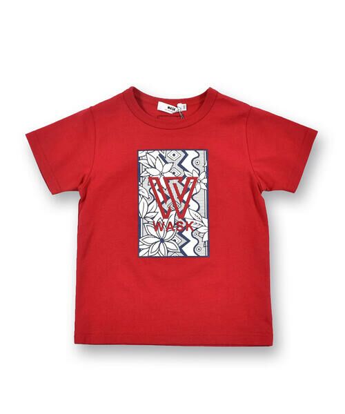 WASK / ワスク Tシャツ | ボタニカル ボックス プリント 天竺 Tシャツ (100~160cm) | 詳細10