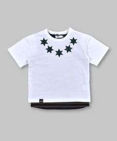 星 ワッペン 半袖 Tシャツ + ボーダー タンクトップ セット (100〜160cm)