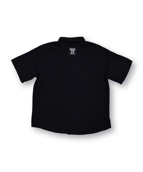 WASK / ワスク シャツ・ブラウス | ボックスロゴ ワイド アサレーヨン 半袖 シャツ (100~160cm) | 詳細1