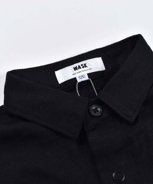 WASK / ワスク シャツ・ブラウス | ボックスロゴ ワイド アサレーヨン 半袖 シャツ (100~160cm) | 詳細2