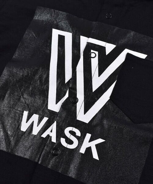 WASK / ワスク シャツ・ブラウス | ボックスロゴ ワイド アサレーヨン 半袖 シャツ (100~160cm) | 詳細3