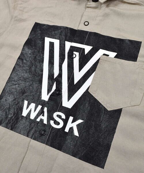 WASK / ワスク シャツ・ブラウス | ボックスロゴ ワイド アサレーヨン 半袖 シャツ (100~160cm) | 詳細10