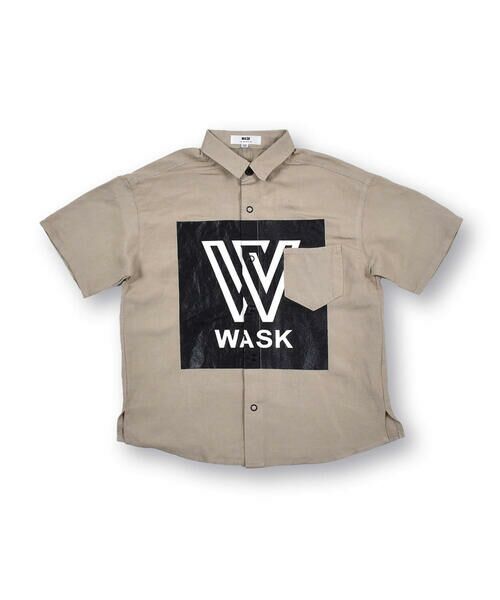 WASK / ワスク シャツ・ブラウス | ボックスロゴ ワイド アサレーヨン 半袖 シャツ (100~160cm) | 詳細7