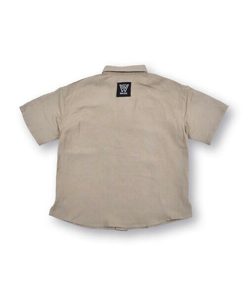 WASK / ワスク シャツ・ブラウス | ボックスロゴ ワイド アサレーヨン 半袖 シャツ (100~160cm) | 詳細8