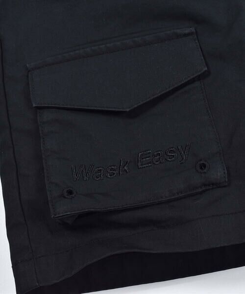 WASK / ワスク ショート・ハーフ・半端丈パンツ | 5分丈 ツイル + メッシュ 刺繍 ポケット クライマーパンツ (100~160cm) | 詳細5