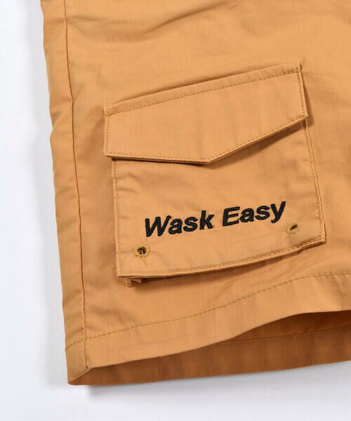WASK / ワスク ショート・ハーフ・半端丈パンツ | 5分丈 ツイル + メッシュ 刺繍 ポケット クライマーパンツ (100~160cm) | 詳細17