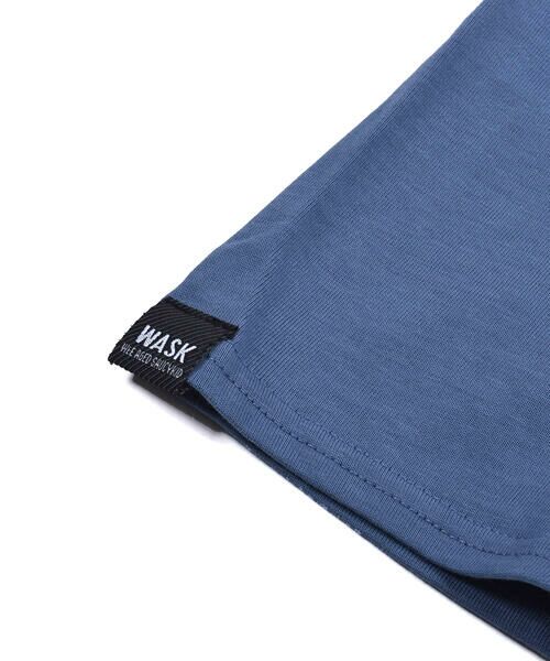 WASK / ワスク Tシャツ | 配色 ポケット ロゴプリント ビッグ 半袖 Tシャツ (100~160cm) | 詳細14
