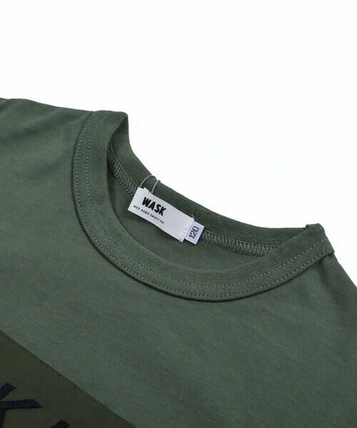 WASK / ワスク Tシャツ | 袖切り替え ロゴプリント ビッグ 半袖 Tシャツ (100~160cm) | 詳細6