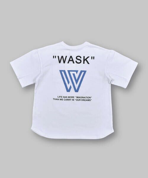 WASK / ワスク Tシャツ | ネーム 付き ロゴ 冷感 ビッグ 半袖 Tシャツ (100~160cm) | 詳細1