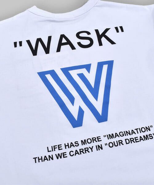 WASK / ワスク Tシャツ | ネーム 付き ロゴ 冷感 ビッグ 半袖 Tシャツ (100~160cm) | 詳細5