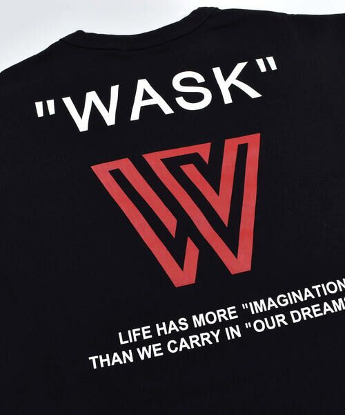 WASK / ワスク Tシャツ | ネーム 付き ロゴ 冷感 ビッグ 半袖 Tシャツ (100~160cm) | 詳細11