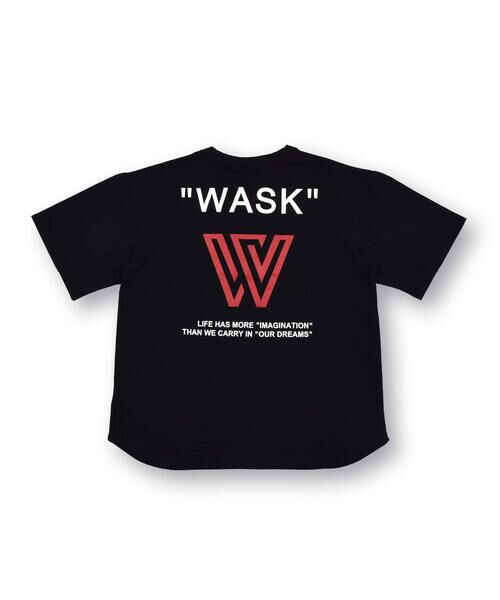 WASK / ワスク Tシャツ | ネーム 付き ロゴ 冷感 ビッグ 半袖 Tシャツ (100~160cm) | 詳細7