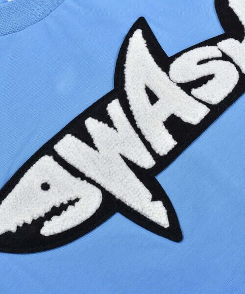 WASK / ワスク Tシャツ | サメ ワッペン 天竺 ワイド 半袖 Tシャツ (100~160cm) | 詳細3