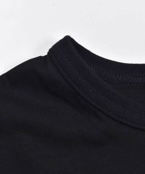 WASK / ワスク Tシャツ | ロゴ 切り替え バイカラー 天竺 半袖 Tシャツ (100~160cm) | 詳細3