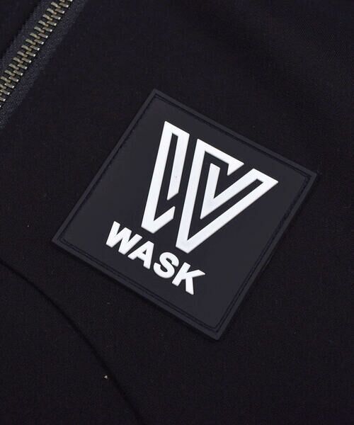 WASK / ワスク パーカー | エンボス加工 シリコン ロゴ ワッペン ダンボールニット ジャケット (100~160cm) | 詳細7