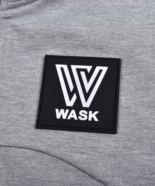WASK / ワスク パーカー | エンボス加工 シリコン ロゴ ワッペン ダンボールニット ジャケット (100~160cm) | 詳細17