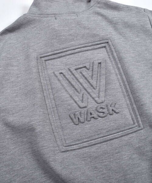 WASK / ワスク パーカー | エンボス加工 シリコン ロゴ ワッペン ダンボールニット ジャケット (100~160cm) | 詳細20
