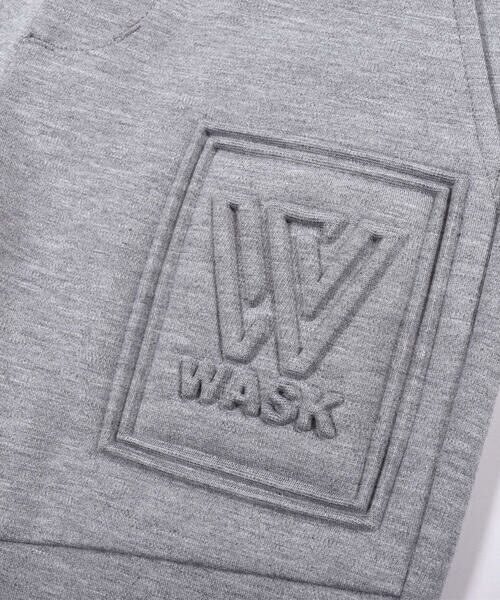 WASK / ワスク パンツ | エンボス加工 ロゴ ダンボールニット ロング パンツ (100~160cm) | 詳細15