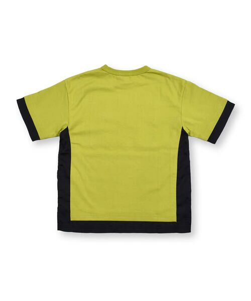 WASK / ワスク Tシャツ | ナイロン ロゴ パッチ レーヤード 天竺 ビッグ 半袖 Tシャツ (100~160cm) | 詳細3