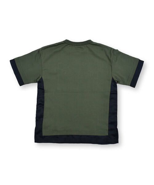 WASK / ワスク Tシャツ | ナイロン ロゴ パッチ レーヤード 天竺 ビッグ 半袖 Tシャツ (100~160cm) | 詳細11