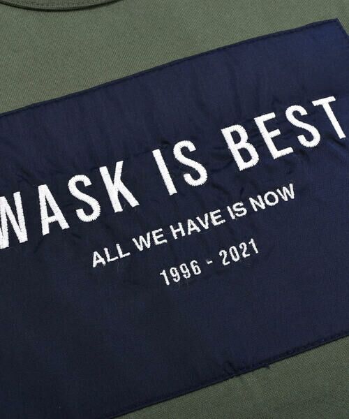 WASK / ワスク Tシャツ | ナイロン ロゴ パッチ レーヤード 天竺 ビッグ 半袖 Tシャツ (100~160cm) | 詳細13