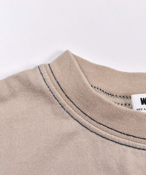 WASK / ワスク Tシャツ | ネーム 付き ポケット ロゴ 天竺 ワイド 半袖 Tシャツ (100~160cm) | 詳細15