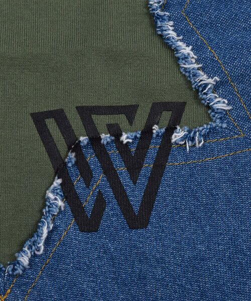 WASK / ワスク Tシャツ | デニム 星 パッチ 天竺 ワイド 半袖 Tシャツ (100~160cm) | 詳細17